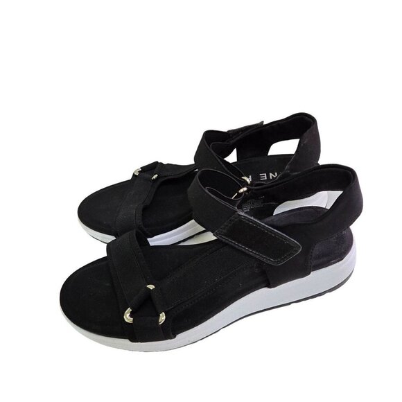 Anne Klein Grazie Black Textile Comfort Sandal Size 7M - Picture 3 of 9